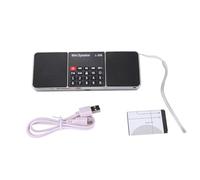 Turodeuo Multifunction Digital Fm Radio Media Speaker Mp3 Music Player Support Tf Card Usb Drive With Led Screen Display And Function