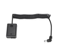 Turodeuo Np-Fw50 Dummy Battery Pack Coupler Adapter With Dc Male Connector Power Coiled Cable For A7 Mark Ii A6300 A6000