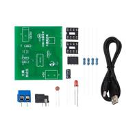Turodeuo Optocoupler Tester Kit 555 Application Circuit Board Practice Welding DIY Electronic Spare Parts Kit with DC Cable