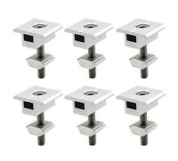 Turodeuo Pack of 10 Solar Panel Brackets Centre Clip 35 Mm T Shaped PV Module Bracket Clip Height-Adjustable for RV Roofs