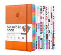 Turodeuo Password Keeper Book with Alphabetical Tabs for Seniors, Password Notebook for Internet Website Address Log in Detail,A Easy to Use About 21.3x15cm