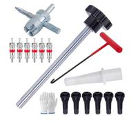 Turodeuo Quick Change Tire Valve Tool Kit, Tire Valve Stem Core Quick Change Tool Kit, Replace Car, ATV, Truck, Motorcycle, Etc,A