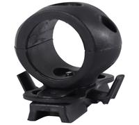Turodeuo Quick Release Flashlight Clamp Holder Mount for Fast Helmet Universal (FAST, MICH, IBH, etc. with Rail Helmet) 2.5cm Diameter Black