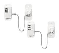 Turodeuo Refrigerator Lock Combination 2 Pack Refrigerator Lock for Children Adhesive Freezer Lock Child Safe Refrigerator Lock Easy to Use