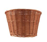 Turodeuo Retro, Handmade, Wicker Bicycle Front Basket with Leather Straps