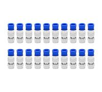 Turodeuo Rg6 F Type Connector Coax Coaxial Compression Fitting 20 Pack (Blue)