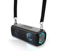 Turodeuo RGB Speaker Portable Wireless Music Player & Soulder Straps LED Bluetooth 5.0 TF USB-C Aux
