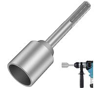Turodeuo SDS-Max Ground Rod Driver, 45mm Heavy Duty Steel Drill Bit Driver,for RotaryHammer Drill Grounding Rods (1.77 in)