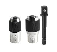 Turodeuo Tap Socket Set, 3PCS Tap Extractor Tool with Adjustable Jaws,Tap Sockets with A 3/8inch Socket Adapter for Taps,Reamers