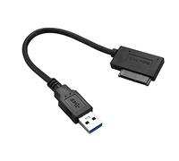 Turodeuo USB 3.0 to 7+6 13Pin Slimline Laptop CD/DVD ROM Optical Drive Adapter Cable