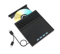 Turodeuo USB 3.0 Type-C Multiplication External Blu-Ray Optical Drive CD/DVD/BD -/+RW Player Burner Writer Reader for Laptop PC