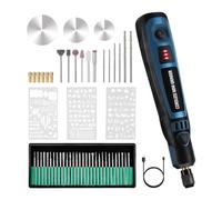 Turodeuo USB Rechargeable Engraving Pen with 41 Bits and 19 Stencils, Kit for DIY Polishing Carving Jewelry Plastic Wood Stone
