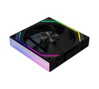 Turodeuo V2RS Case Fan Magic Block Free Splicing 120mm PC Computer 12V Chassis Fan Lian 3PIN 5V ARGB Light Li Black,A