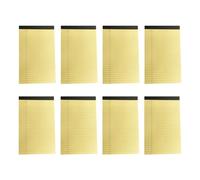Turodeuo Yellow Pads 5X8 Notepads, 8 Pack Small Note Pads 5X8 College Ruled Perforated Memo Pad for Work Easy to Use Well-Made