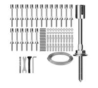 Turozen Wire Trellis Cable Kit for Climbing Plants - Layout Calculator | Built-in layout calculator speeds pattern planning, supporting quick switches between , grid, and custom wall designs.