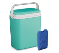 (Turquoise + 1 Ice Pack) Large 12L Cool Box Camping Insulated Food Ice Pack