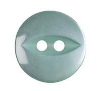 Turquoise 14 mm Fish Eye Buttons - 10 Pack - Perfect for Children's Clothes, Baby Dresses & Light Knits - Giddy Square