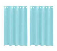 (turquoise, 140 x 175 cm) vidaXL Voile Curtains with Grommets 2 pcs Apple Green 140x225 cm net curtain