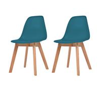 (turquoise, 2 pcs) vidaXL Dining Chairs Dinner Room Seat Resturant Kitchen Chair Dinner Chair