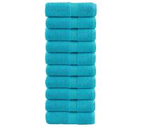 (turquoise, 30 x 30 cm/ 10 pcs) vidaXL Premium Soap Towels Hand Bath Towel 4 pcs Pink 600 gsm 100% Cotton