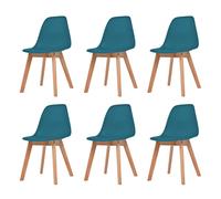 (turquoise, 6 pcs) vidaXL Dining Chairs Dinner Room Seat Resturant Kitchen Chair Dinner Chair