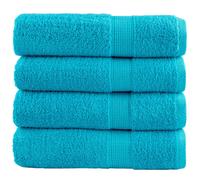 (turquoise, 70 x 140 cm/ 4 pcs) vidaXL Premium Hand Towels Shower Bath Towel Cream 600 gsm 100% Cotton