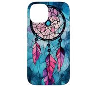 Turquoise and Pink Dreamcatcher Watercolor Art Case for iPhone 14