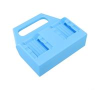 Turquoise Battery Holder for 14V and 18V Batteries - Sturdy ABS Plastic Organiser with Compact Design for Toolboxes, Garages, Workbenches(Blue)