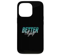 Turquoise Better Myself Turquoise Graphic Case for iPhone 13 Pro