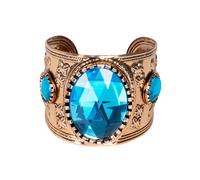 Turquoise Cleopatra Egyptian Goddess Bracelet Queen of The Nile Wrist Cuff