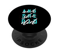 Turquoise Color And She Did Turquoise Graphic PopSockets Adhesive PopGrip
