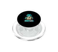 Turquoise Color Built Heartless Turquoise Graphic PopSockets PopGrip for MagSafe