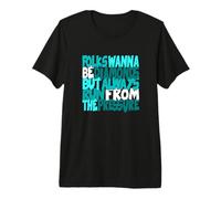 Turquoise Color Diamonds Don't Run from Pressure Turquoise Premium T-Shirt