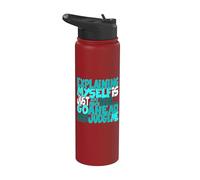 Turquoise Color Go Ahead, Judge Me Turquoise Graphic Stainless Steel Insulated Water Bottle