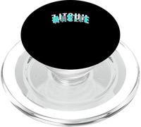 Turquoise Color Hustle Every Which Way Turquoise Graphic PopSockets PopGrip for MagSafe