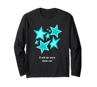 Turquoise Color I Told The Stars Turquoise Graphic Long Sleeve T-Shirt