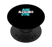 Turquoise Color More Blessings Coming Y'all Turquoise PopSockets Adhesive PopGrip