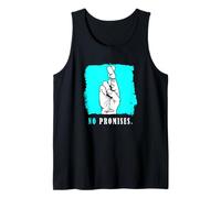Turquoise Color No Promises Turquoise Graphic Tank Top