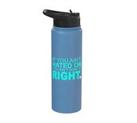 Turquoise Color You Can Hate Me Now Turquoise Graphic Stainless Steel Insulated Water Bottle