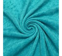 Turquoise Crushed Velvet Fabric - 1 Metre Length x 150cm Wide - Soft Luxury Material for Upholstery, Dressmaking, Crafts & Décor