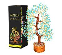 Turquoise Crystal - Bonsai Tree, Artificial Trees, Chakra Tree of Life, Crystal Tree, Tree of Life Decor, Healing Stone, Gemstones and Crystals, Balancing Tree, Crystal Gifts for Women, Crystal Gifts