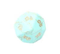 Turquoise Crystal Dice - Hand-Carved Gemstone Dice D4 D6 D8 D10 D12 D20 Percentile or 7PCS Polyhedral Set for DND & Tabletop RPG(D00Face)
