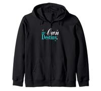 Turquoise Destiny's Architect Turquoise Graphic Zip Hoodie