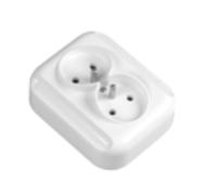 TURQUOISE Double Socket with/u White GNt-6T GNt-6T BI