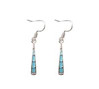 Turquoise Earring for Women,Teardrop Dangle Drop Earring,Simple Dainty Long Gemstone Western Statement Dangle Drop Earrings,Vintage Western Jewelry Gift for Women