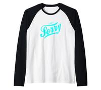 Turquoise I Ain't Sorry Turquoise Graphic Raglan Baseball Tee