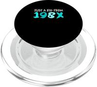 Turquoise Just A Kid From 198X Turquoise Graphic PopSockets PopGrip for MagSafe