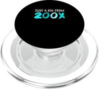 Turquoise Just A Kid From 200X Turquoise Graphic PopSockets PopGrip for MagSafe