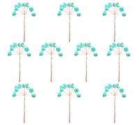 Turquoise Mini Crystal Tree DIY Making Component,Gemstone Tree Amorphous Branches Handicraft Making Materials for Making Mini Christmas Tree DIY Arts Crafts Decor,Homemade Decorations Widgets