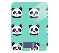 Turquoise Panda Cartoon Easy Clean Portable Food Scale Digital 11lb/0.18oz, 5kg/5g Scale Kitchen with 4 Unit for Cooking Keto Espresso (Batteries not Included)